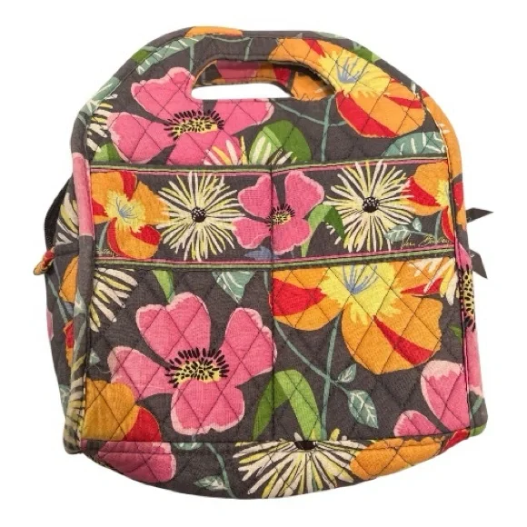 Vera Bradley Quilted Floral lunch box in Jazzy Blooms insulated - Picture 1 of 11